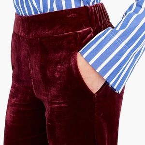 J.Crew Pull-on easy pant in velvet
